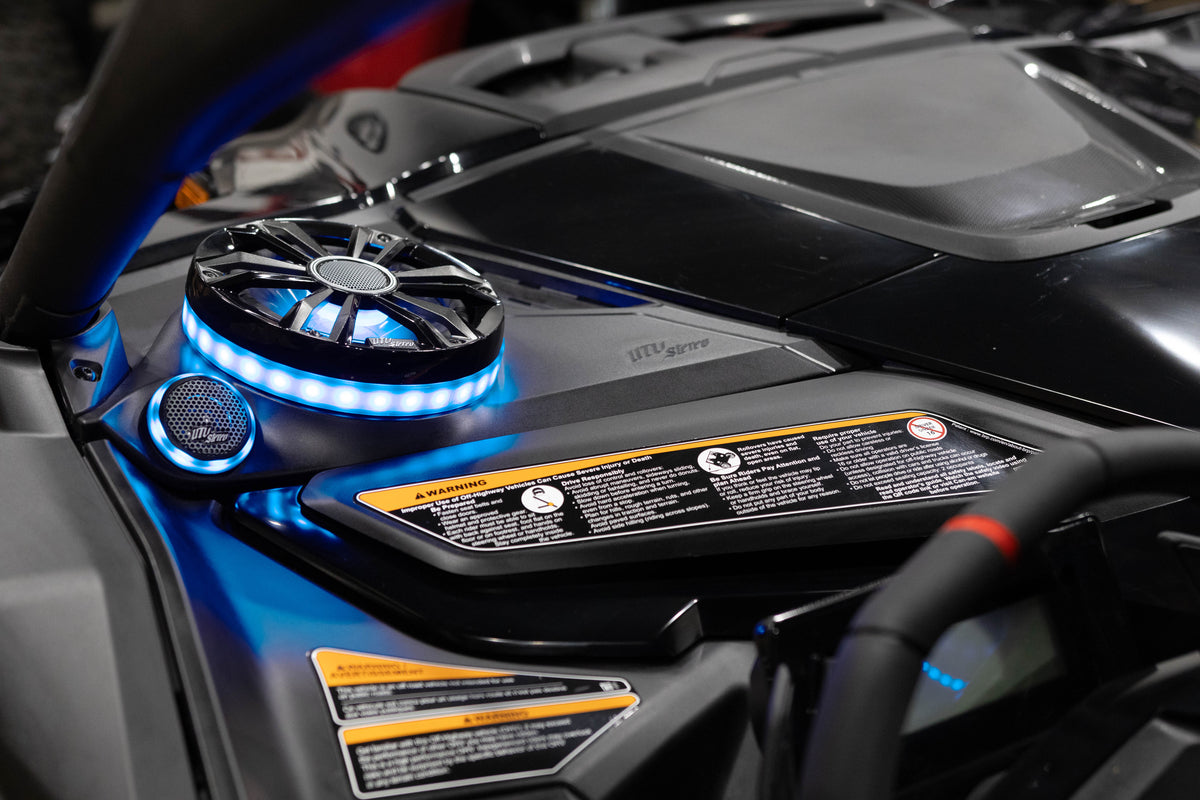 Can-Am® Maverick R 6.5" Dash Panel Speaker Mounts | UTVS-R-DP65