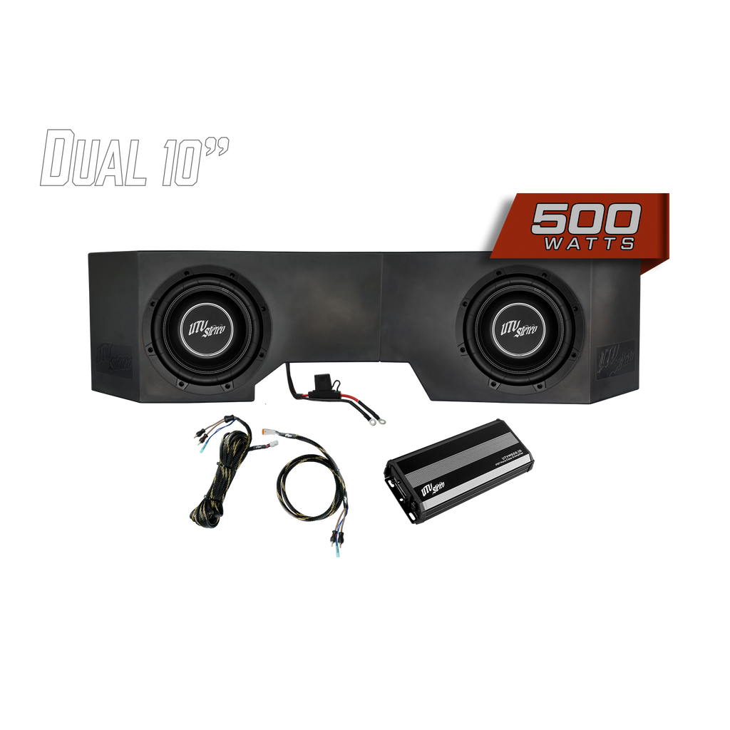 Can-Am® Defender HD10 500W Dual 10" Subwoofer Kit | UTVS-DEF-SUB-500-2