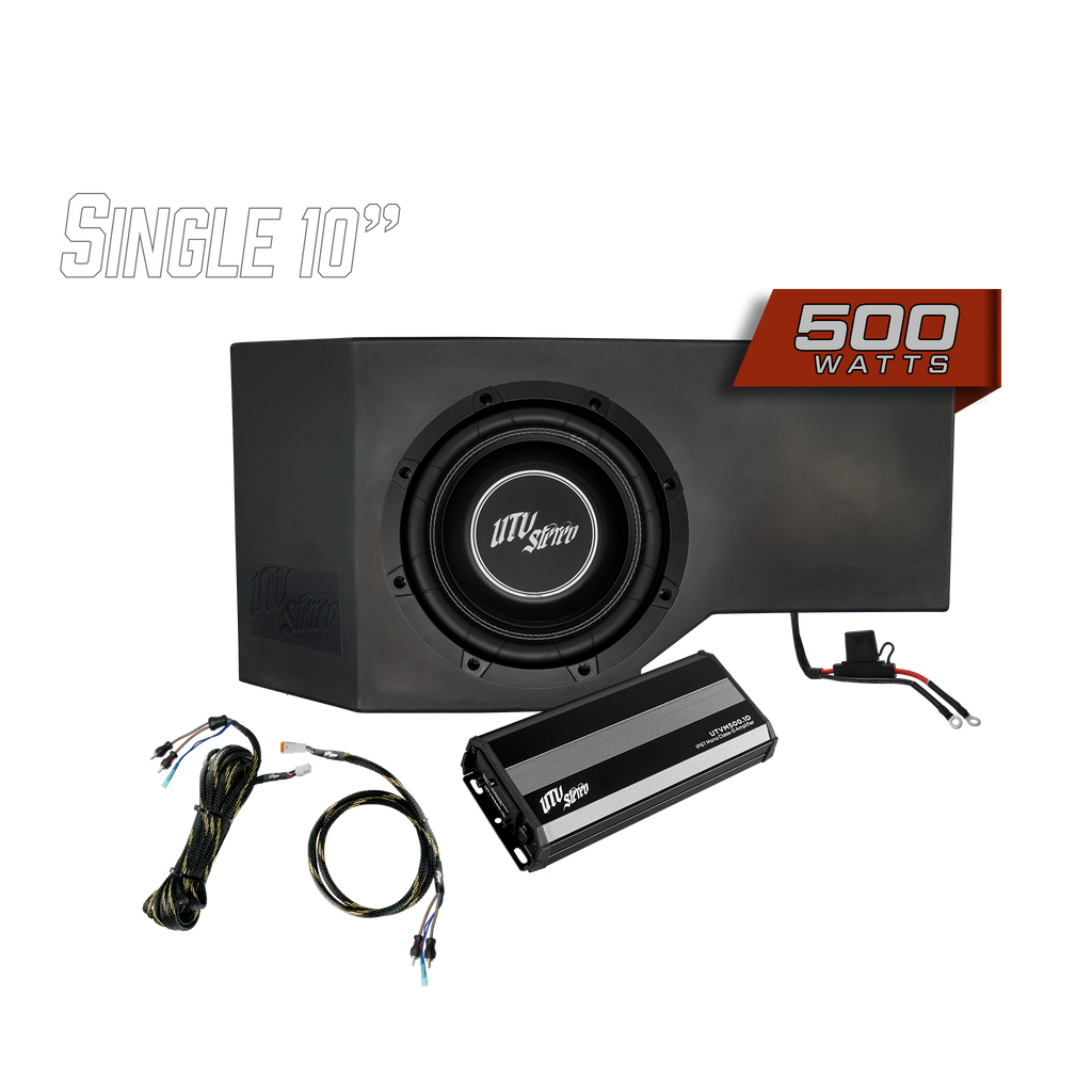 Can-Am® Defender HD10 500W Single Side 10" Subwoofer Kit | UTVS-DEF-SUB-500