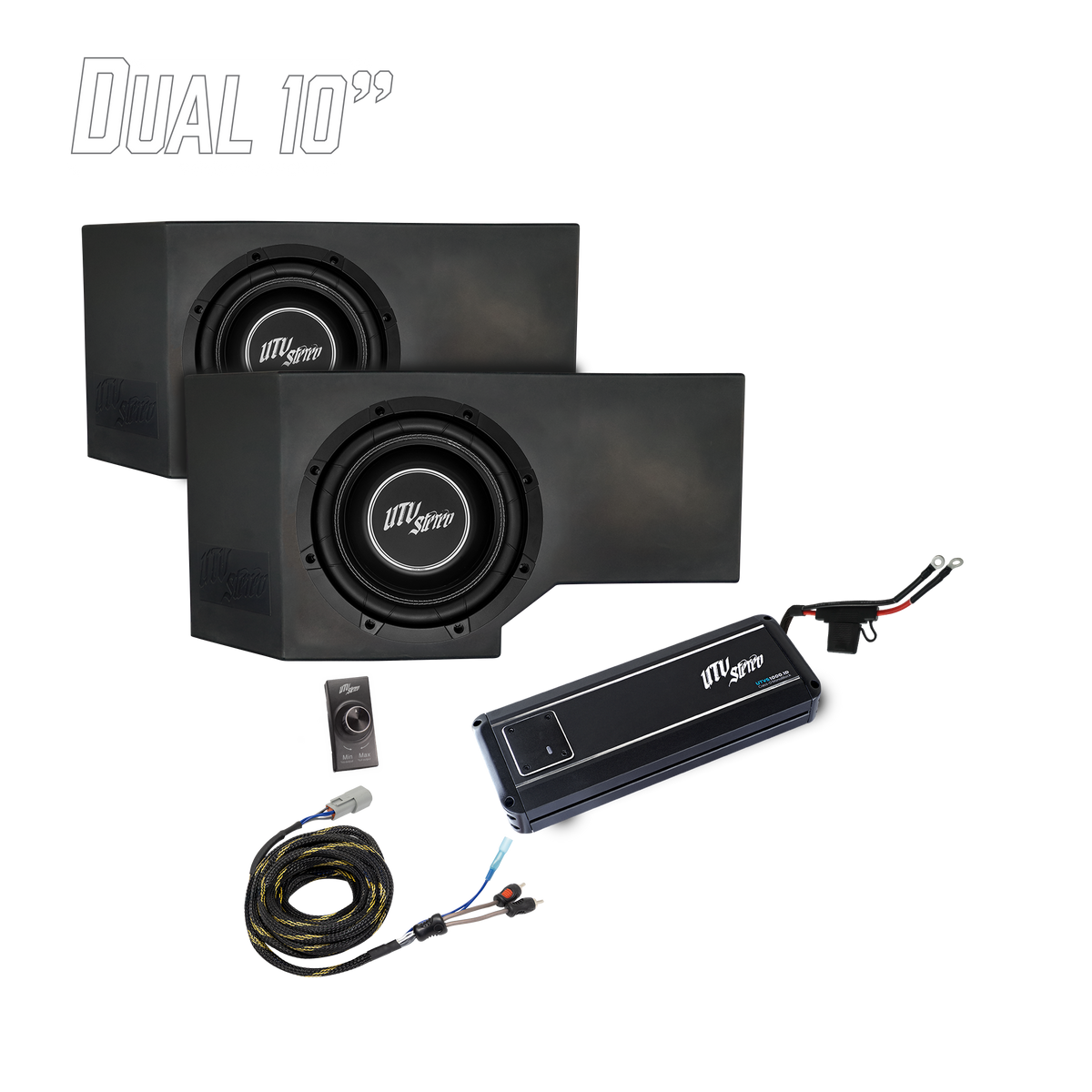 Can-Am® Defender HD11 1000W Dual 10" Subwoofer Kit | UTVS-DEF2-1000-2-GO