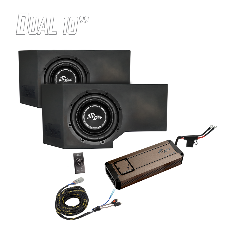 Can-Am® Defender HD11 1200W Dual 10" Subwoofer Kit | UTVS-DEF2-1200-2-GO