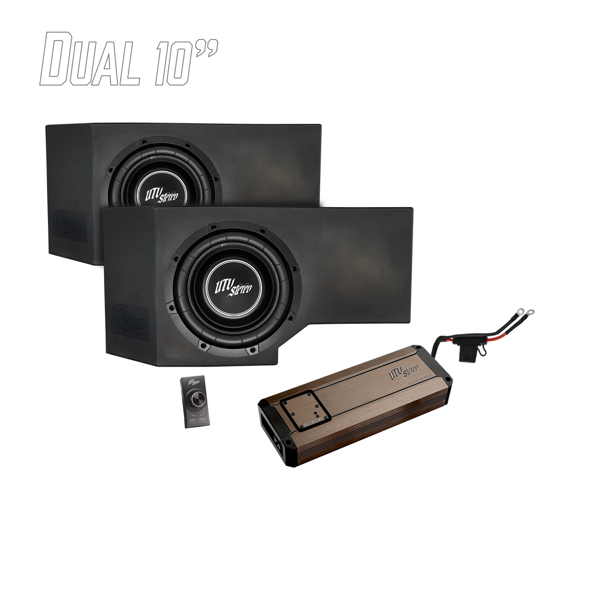 Can-Am® Defender HD11 1200W Dual 10" Subwoofer Kit | UTVS-DEF2-1200-2-GO