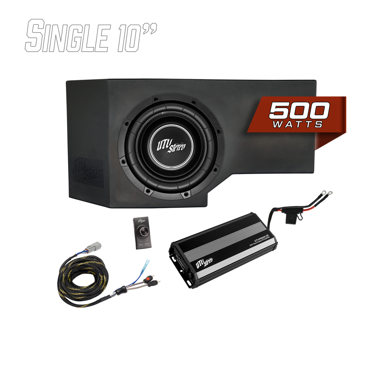 Can-Am® Defender HD11 500W Single 10" Subwoofer Kit | UTVS-DEF2-500-1-GO