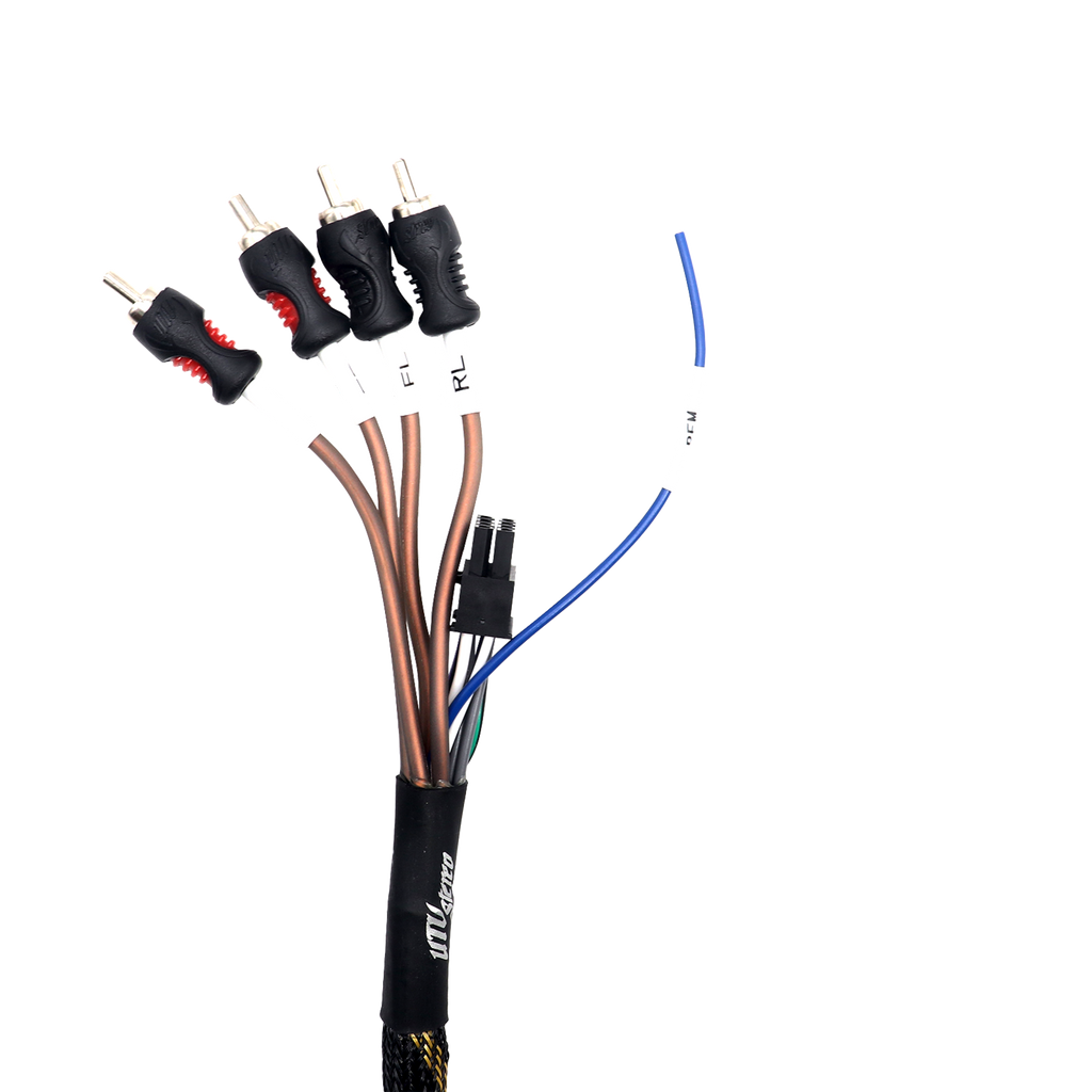 '20-'26 RZR® Pro Series Ride Command Front & Rear RCA Output + Speaker Wire & Remote | UTVS-PRO-RC-RCA-OUT