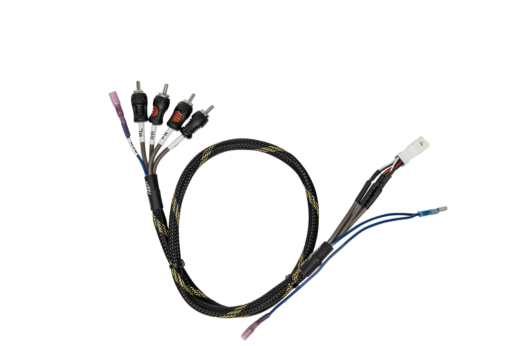 Can-Am® Defender HD11 BRP GO! Front & Rear RCA Output Harness + Remote | UTVS-DEF2-GO-RCA-OUT