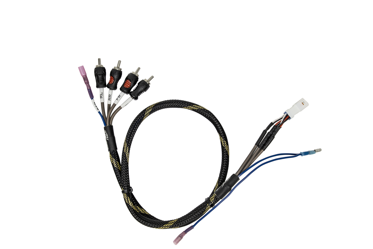 Can-Am® Defender HD11 BRP GO! Front & Rear RCA Output Harness + Remote | UTVS-DEF2-GO-RCA-OUT