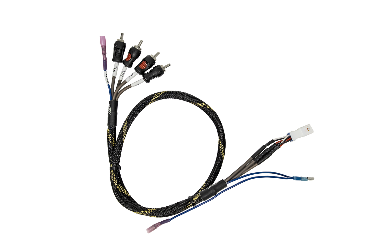Can-Am® Maverick R BRP GO Front & Rear RCA Output Harness + Remote | UTVS-R-GO-RCA-OUT