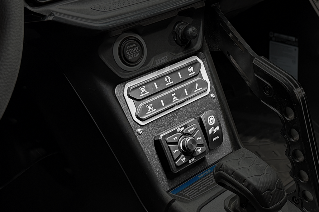 Maverick R Head Unit Mount Kit w/ Bass Knob | UTVS-R-HUMT-KIT-BASS-KNOB