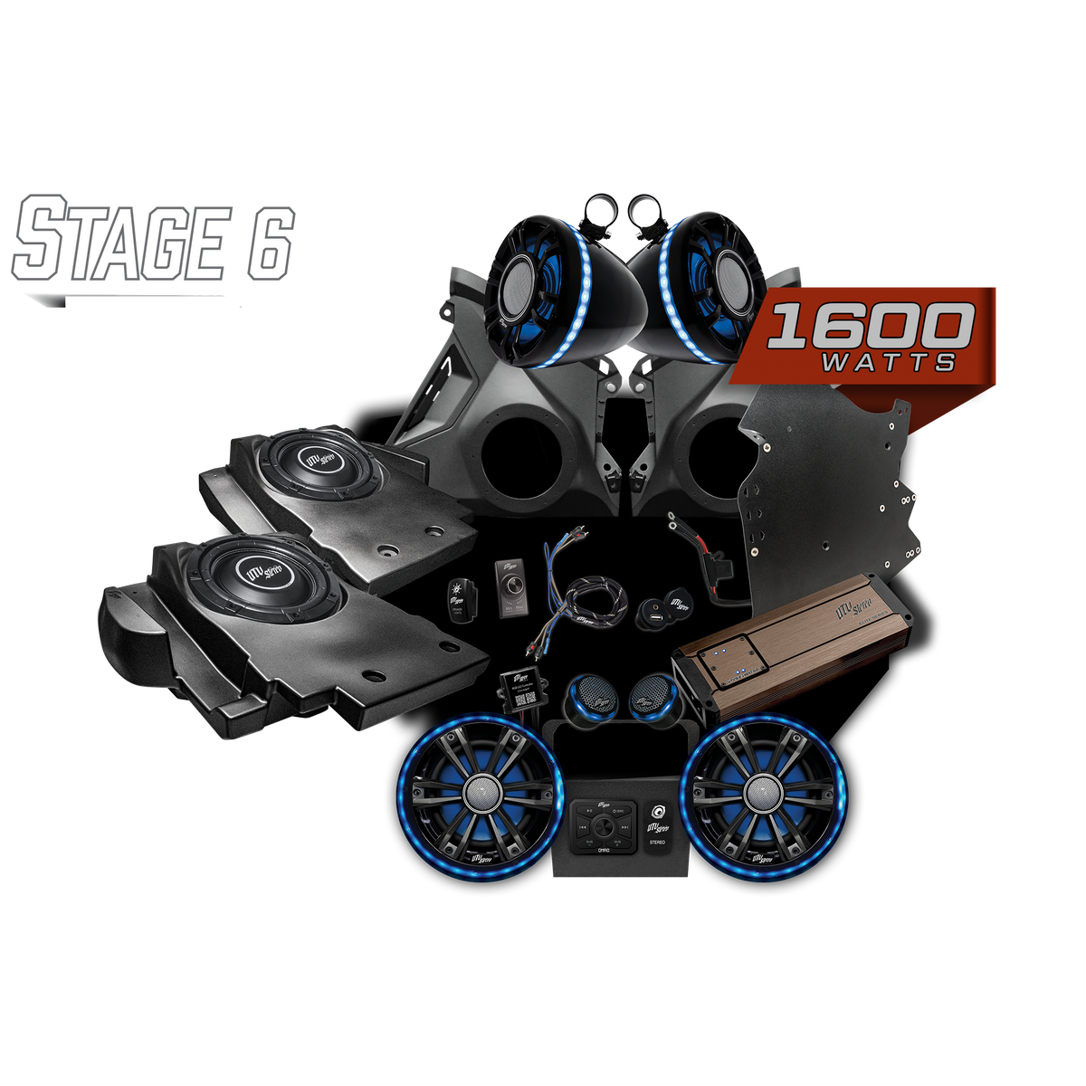 Can-Am® Maverick R Elite Series Stage 6 Stereo Kit | UTVS-R-S6-E