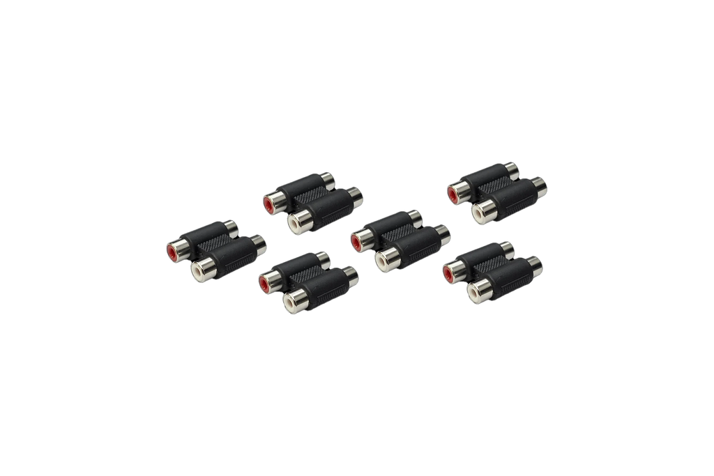 UTV Stereo RCA Barrel Connectors Female (6-Pack) | UTVS-RCA-BARREL-3