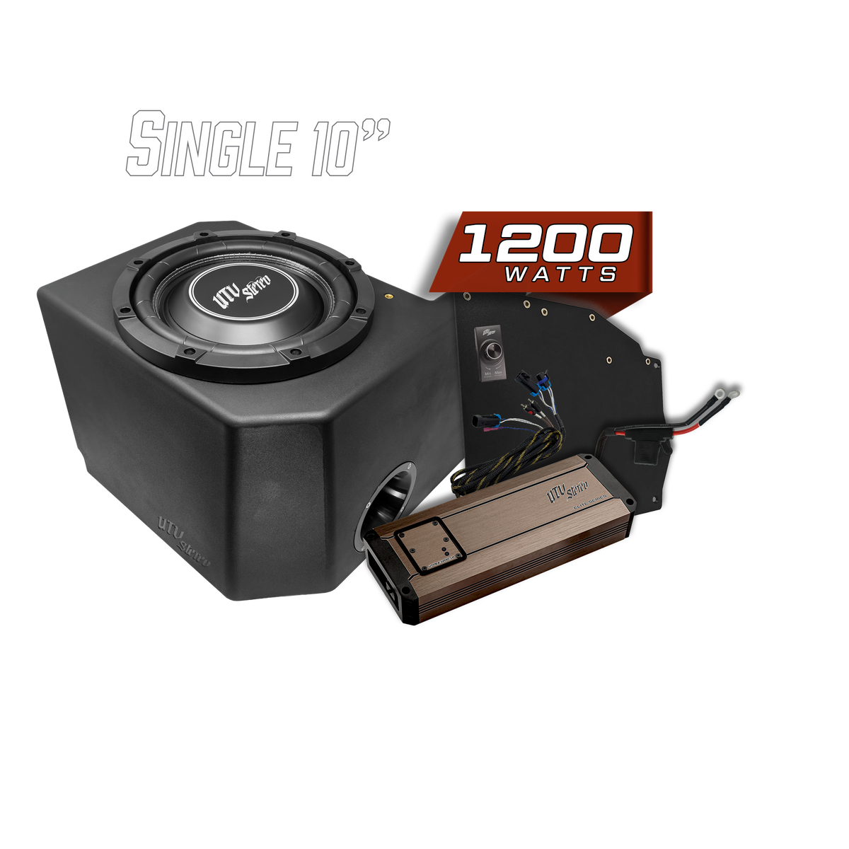 Polaris® Ranger 1200W Single 10" Subwoofer Kit | UTVS-RNG-SUB-1200-1