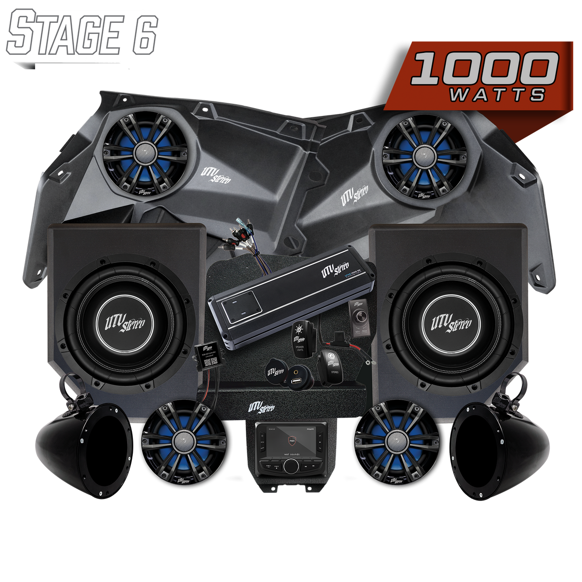 Can-Am® X3 Signature Series Stage 6 Stereo Kit | UTVS-X3-S6-S