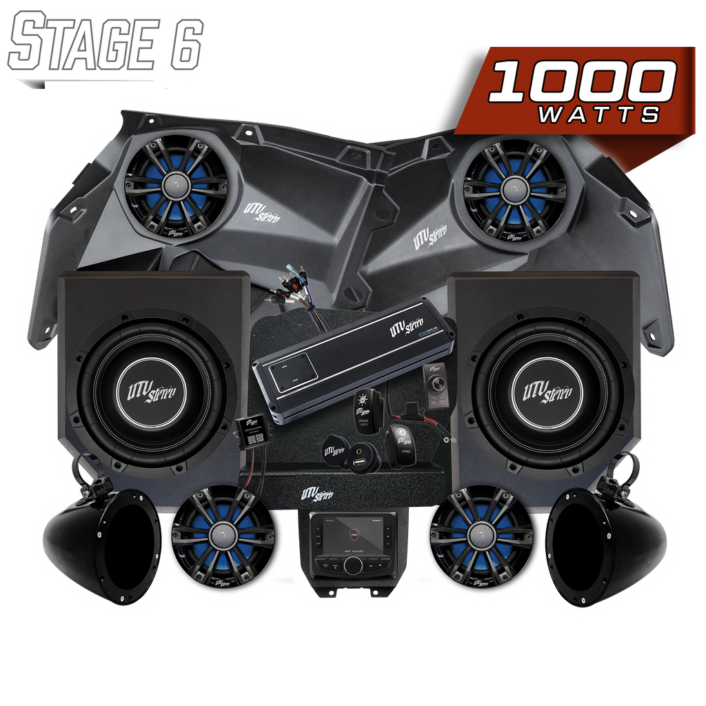 Can-Am® X3 Signature Series Stage 6 Stereo Kit | UTVS-X3-S6-S