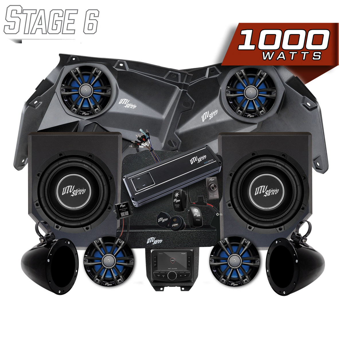 Can-Am® X3 Signature Series Stage 6 Stereo Kit | UTVS-X3-S6-S