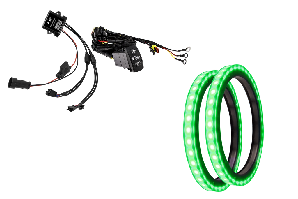 8" RGB LED Speaker Rings (Pair) | UTVS-8LSR