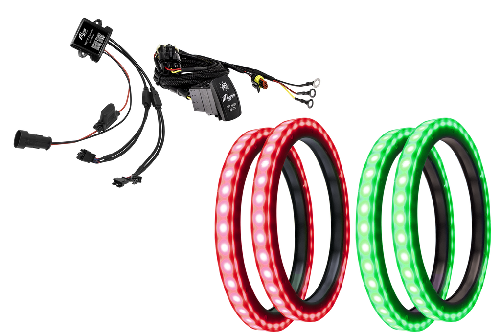 8" RGB LED Speaker Rings (Pair) | UTVS-8LSR