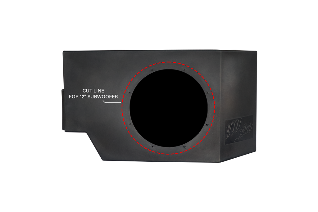 Can-Am® Defender HD10 Vented 10" Driver Subwoofer Enclosure Unloaded | UTVS-DEF-VENC-DRIVER
