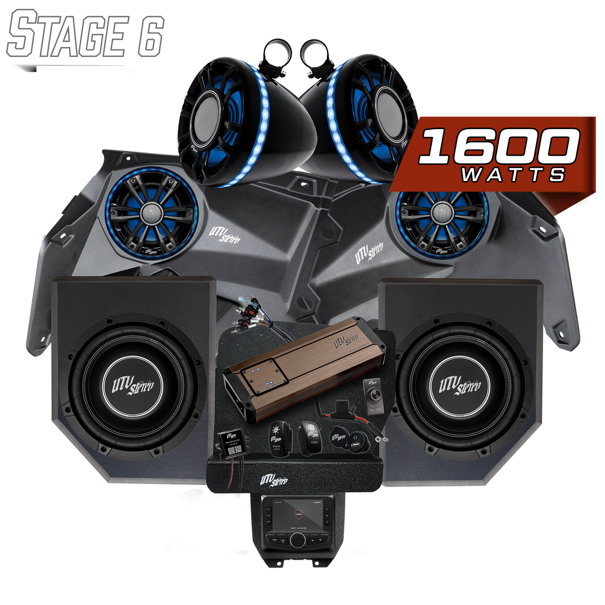 Can-Am® X3 Elite Series Stage 6 Stereo Kit | UTVS-X3-S6-E
